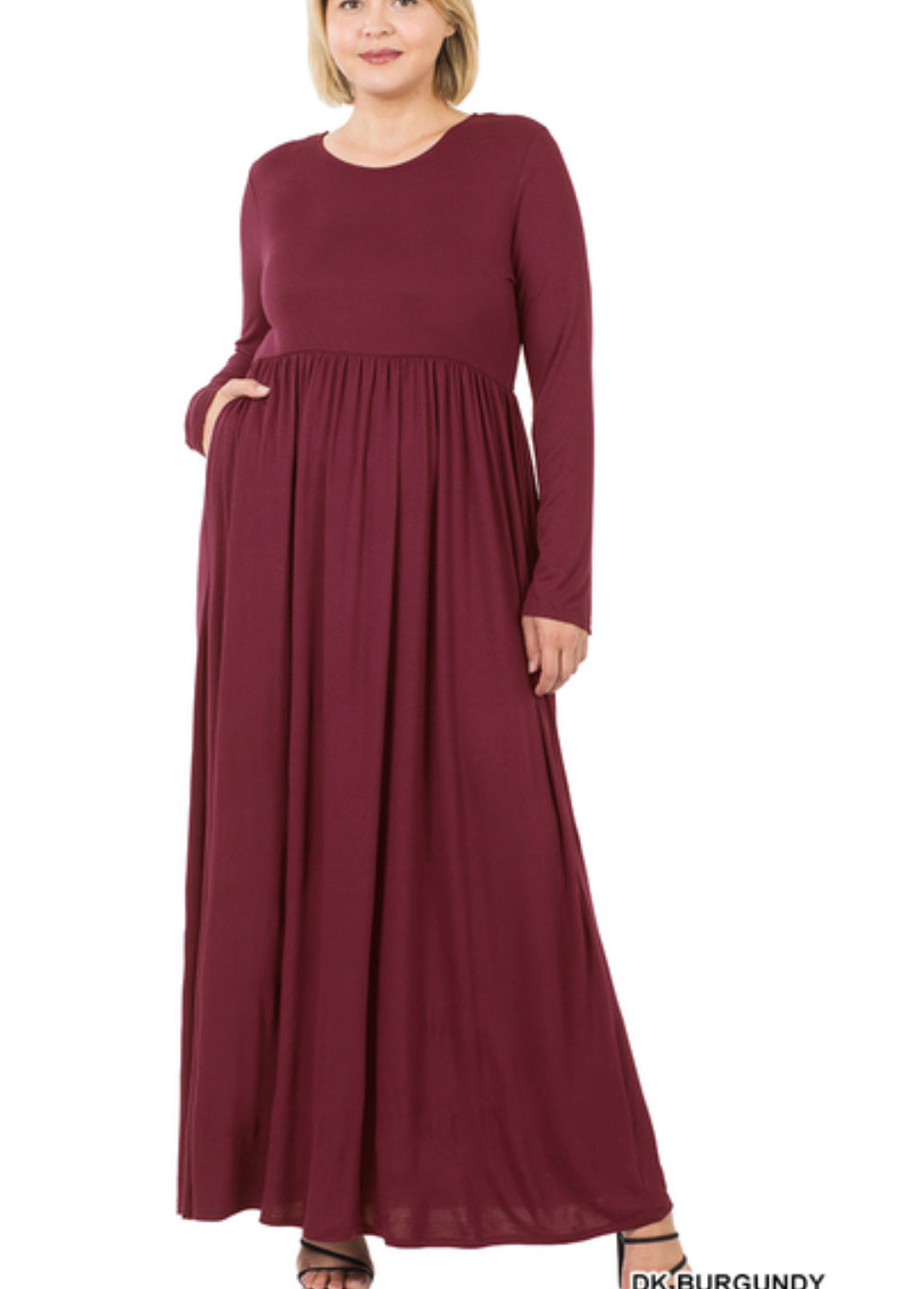 Long Sleeve Maxi Dress (2X)